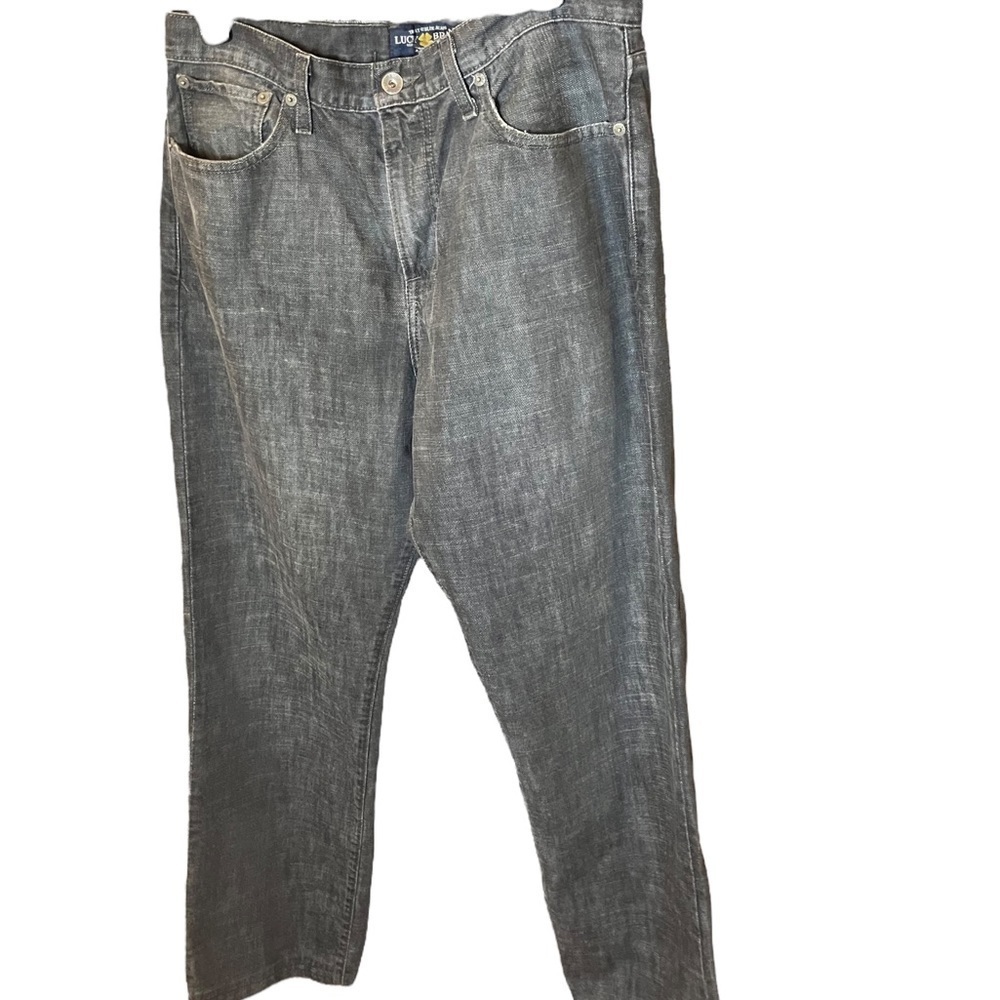 Lucky Brand 329 Classic Fit Jeans 100% Cotton Light Black Size 34x32